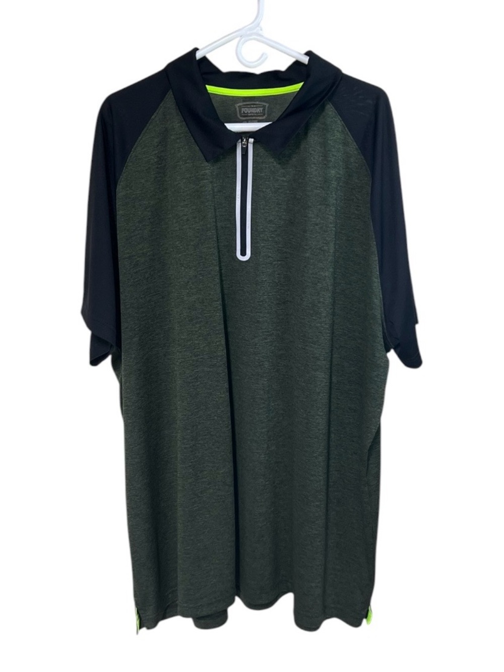 The Foundary Supply Co. 4XL Polo Short Sleeve Quarter Zip Shirt